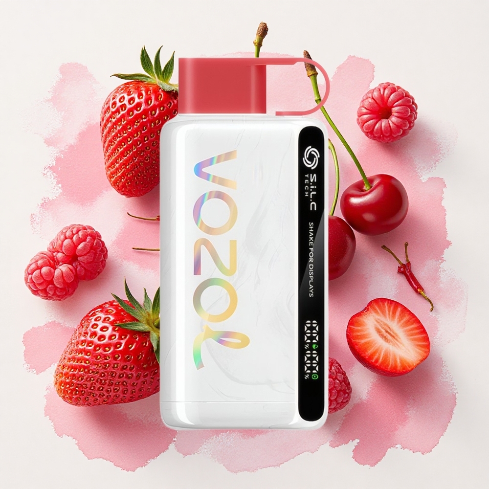 VOZOL STAR 9000/12000 ディスポーザブルベイプ ストロベリーラズベリーチェリー Japan vape