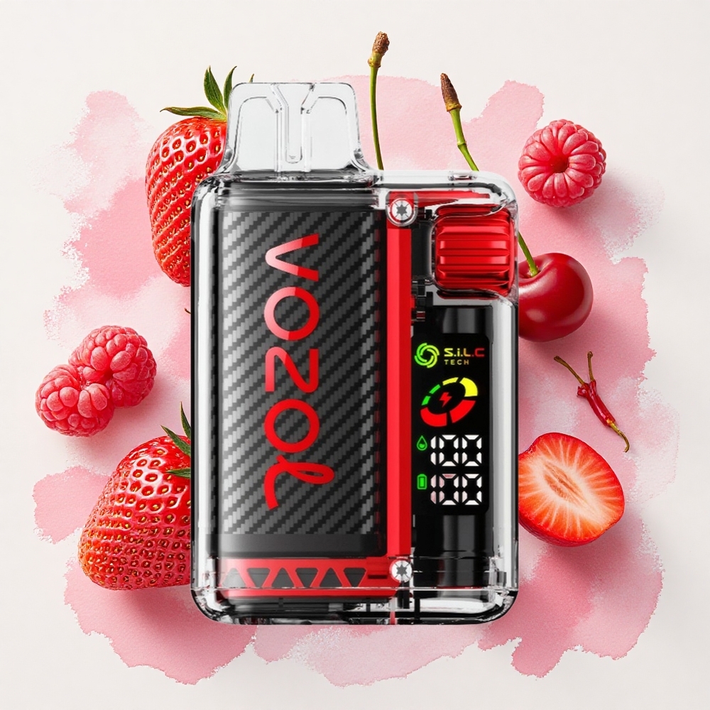 VOZOL Vista 20000 Puffs ストロベリー・ラズベリー・チェリー リサイクル可能エコ素材 Japan vape